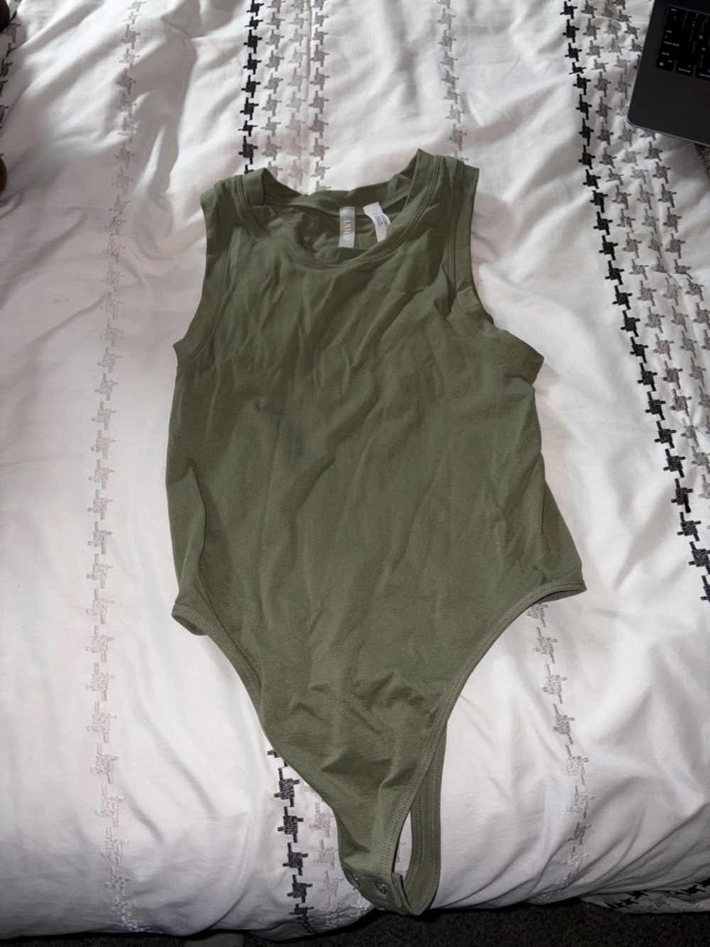 Sleeveless Olive Green Women’s Bodysuit